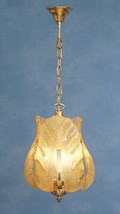 70er Years Floor Lamp Ceiling Light Hanging Lamp Honey Coloured Lantern ... - $213.36