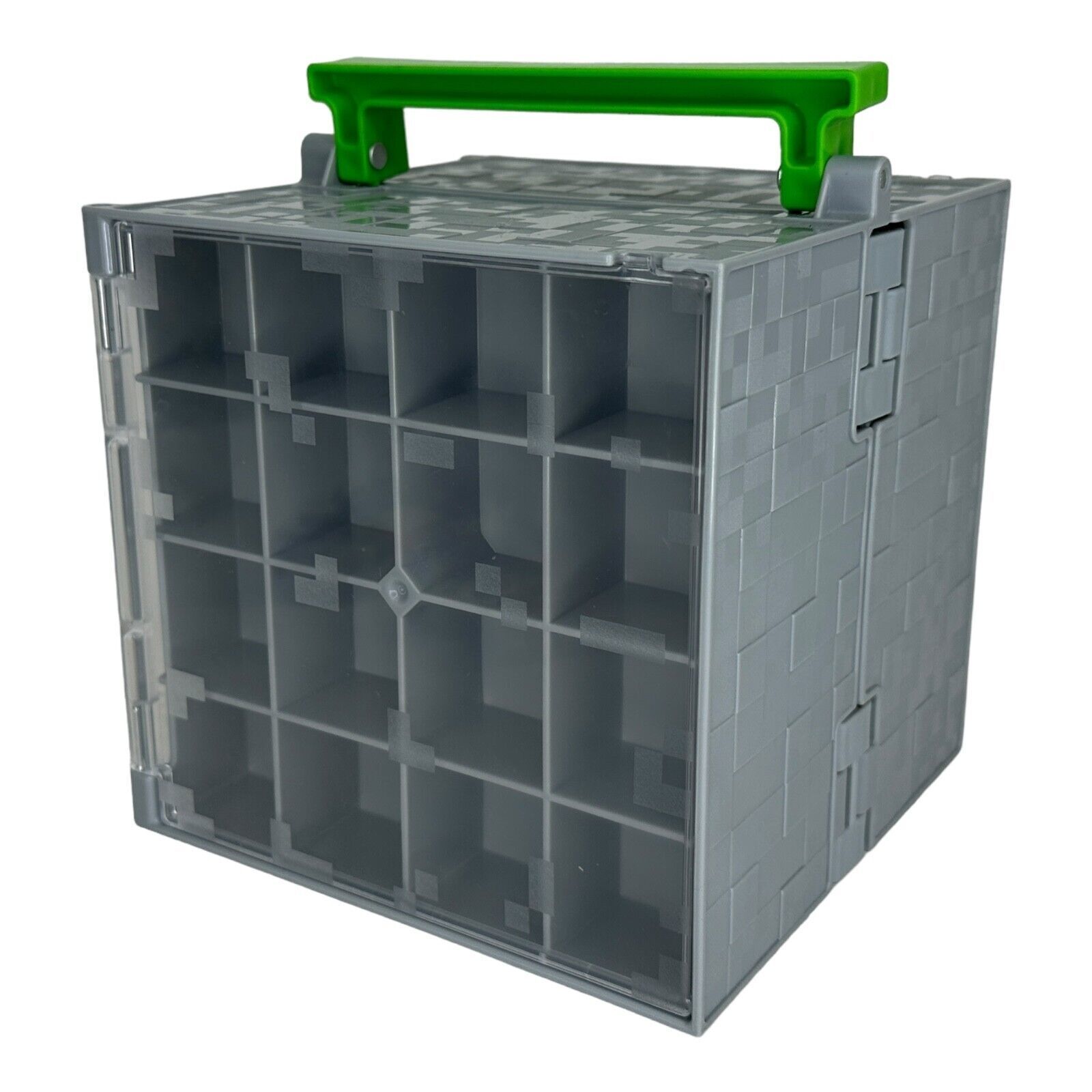 Minecraft Mini Figure Collector Case Storage Display Cube Box Gray ...