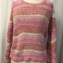 Banana Republic Women&#39;s Sweater Pink Bubble Sleeve Size Large - £23.39 GBP