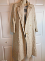 Zara Trench Chunky Knit Coat Size Medium Oversized Lined New With Tags Pockets - £75.33 GBP