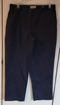 NWT Womens 14 L.L. Bean Straight Fit Navy Blue Chinos Casual Pants - $8.91