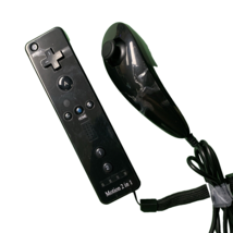 For Black Wii Controller RVL-003 Remote With Motion Plus Adapter  Open Box - £9.97 GBP