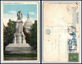 Washington Dc Postcard - Peace Monument M30 - £2.36 GBP