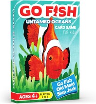 GO Fish Untamed Oceans Card Game for Kids Age 4 8 Play Go Fish Old Maid ... - £14.76 GBP