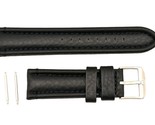Luminox-Modern Mariner 6251/6501 24mm-Black-Leather Watch Band Strap Red... - £64.91 GBP