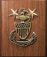 US Coast Guard Military Brass E9 Anchor Insignia Emblem Plaque - Master ... - $149.25 CAD