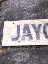 Plymouth Jaycees Michigan Early 1900s Wooden Promotional Sign RARE Barn ... - $174.67