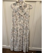 Vintage Laura Ashley Floral Garden Party Midi Dress Size 10 Cottagecore - $107.98 CAD