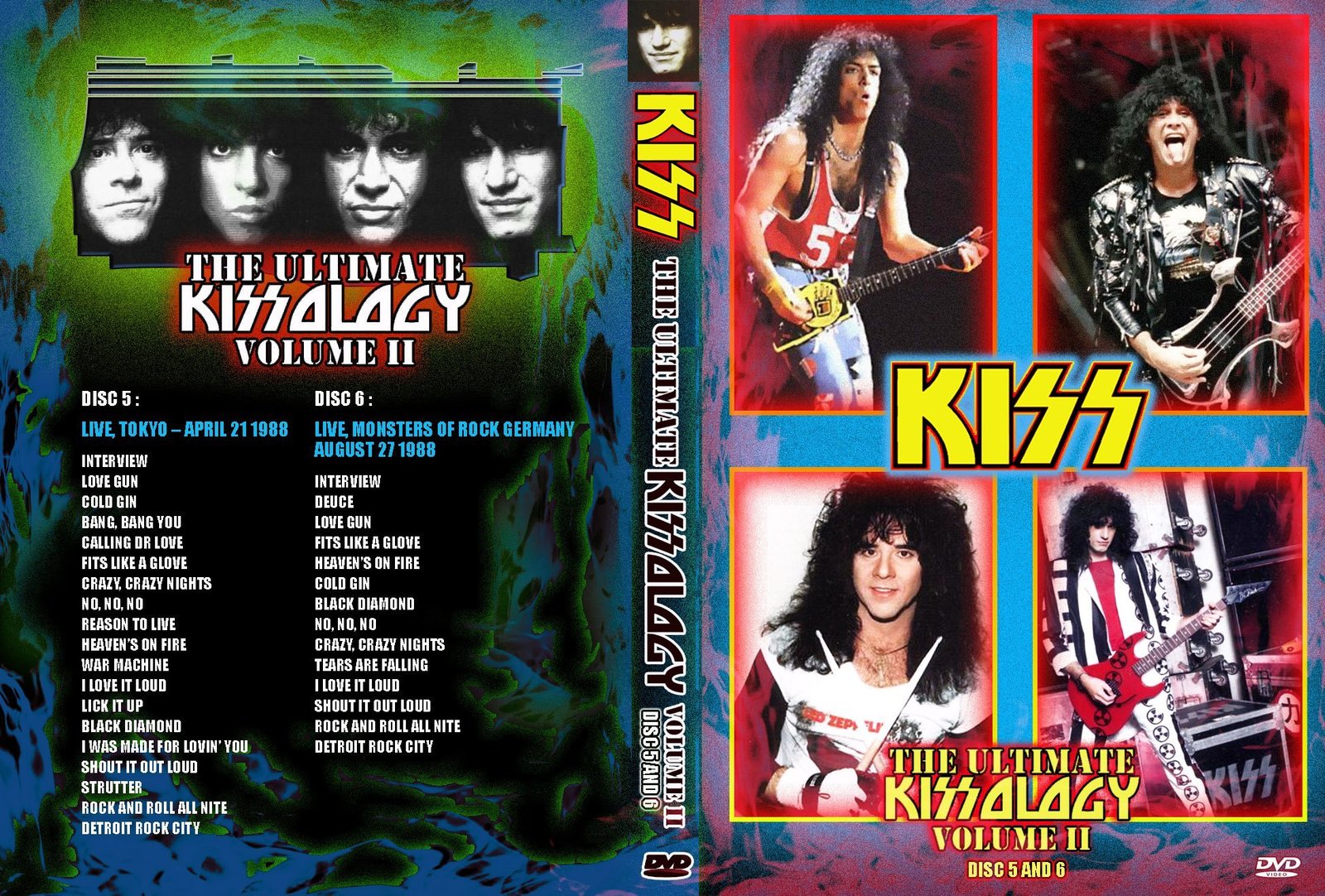 Kiss The Ultimate Kissology Vol 2 DVD Tokyo 1988 and Germany 1988 Pro-Sh... - $25.00