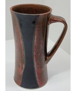 Vintage Signed Artisan Glaze Pottery Coffee Beer Mug Cup Handcrafted Bro... - $39.80 CAD