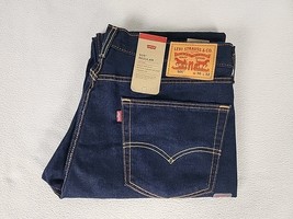 Levi&#39;s 505 Eco Regular Zip Fly Straight Leg Denim Jeans 36X32 Men&#39;s Dark... - $36.99