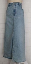 NWT Universal Thread 16 Light Wash High Rise Denim Front Slit Maxi Skirt - $28.71