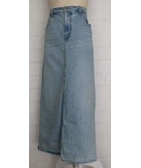 NWT Universal Thread 16 Light Wash High Rise Denim Front Slit Maxi Skirt - $39.83 CAD