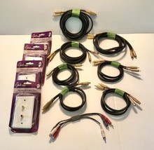 RCA Gold Audio Stereo Wire Cables and Wall Plates 12 Items - $40.00