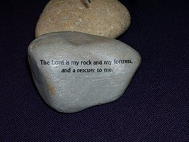Christian Scripture River Rock The Lord is my rock and my fortress Psalm 18:2 Te - £17.62 GBP