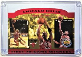 1995-1996 Chicago Bulls first 70-Game Winners Jumbo Card Die-Cut - £15.98 GBP