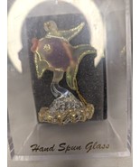VTG Hand Spun SatinGlass Fish Ornament Figurine Unique Treasures Christm... - £23.20 GBP