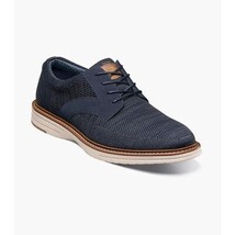 Nunn Bush Griff Knit Plain Toe Oxford Walking Shoes Navy Multi 85099-492 image 3