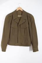 Vtg 40s/50s Army 38R Olive Drab Wool Ike Crop Field Jacket Korean War M-... - £59.75 GBP