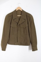 Vtg 40s/50s Army 38R Olive Drab Wool Ike Crop Field Jacket Korean War M-1950 - £60.89 GBP