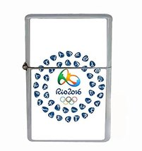 Olympics 2016 Rio Flip Top Oil Lighter R1 Smoking Cigarette Silver Case Included - £7.15 GBP