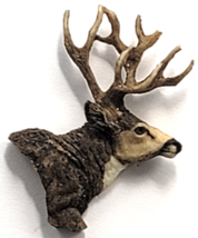Deer Head Buck Antlers Wildlife Animal Hunting Outdoor Sporting Figural Pin - $14.99
