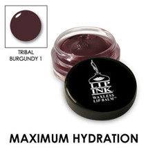 LIP INK Organic Tinted Lip Balm Moisturizer - Tribal Burgundy-1 - £15.82 GBP