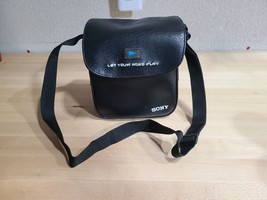 SONY CD Carrying Case Let Your Mind Play Crossbody Bag Discman Walkman Bag VTG - £10.01 GBP