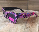 Betsey Johnson Slim Cat Eye Pink Sunglassess Graphic Floral Print - $27.88