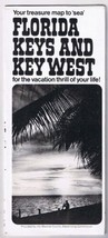 Travel Brochure Your Treasure Map The Florida Keys &amp; Key West II - £3.78 GBP