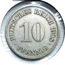 1908 A German Empire 10 Pfennig Coin - $4.15