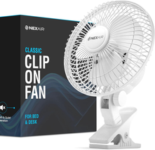 6-Inch Clip on Fan,360 Degree Rotation,Two Speed Portable Clip Fan with ... - £26.24 GBP