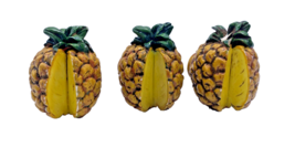 Pineapple Cabinet Drawer Knobs Novelty Fruit Food Yellow Figural Vintage... - $39.73