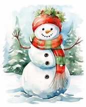 Snowman Clip Art- 10 High Quality JPGs/ Digital Print/ Digital Download/... - £1.32 GBP