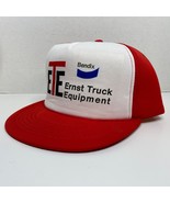 Vintage Ernst Truck Equipment Bendix Trucker Hat Red Mesh Snapback - $14.13