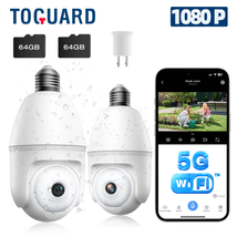 2 Pack SC47 5G/2.4G Wifi Light Bulb Security Camera Outdoor Indoor PTZ 1080P Wir - £75.00 GBP