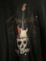 Official FENDER T-Shirt XL Guitar The Rock &amp; Roll Lifestyle Metal Rock Gray - $12.22