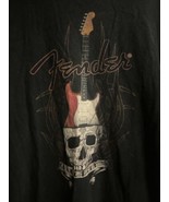 Official FENDER T-Shirt XL Guitar The Rock &amp; Roll Lifestyle Metal Rock Gray - $232.66 MXN
