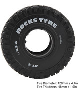 120mm 1.9&quot; Rubber Rock Tyre Wheel Tire for 1:10 RC Crawler Car Axial SCX... - $654.75 MXN