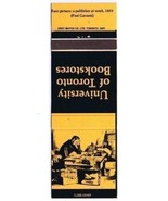 UNIVERSITY OF TORONTO  BOOKSTORE Matchbook Yellow Publisher Eddy Match - $0.98