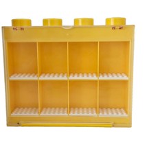 LEGO Figure Display Box Case Yellow Brick Design - £17.33 GBP