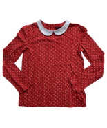 Gap Kids Girl Long Sleeve Red Shirt Peter Pan Collar M (8) - £6.96 GBP