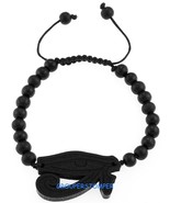 Ojo De Ra Pulsera Egipcio Ajustable Cable Tracción Macrame 10mm Cuentas ... - $15.33