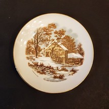 Currier &amp; Ives Old Homestead Decorative Plate Limited Edition 1978 Fulle... - £12.32 GBP