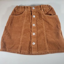 Oshkosh B&#39;gosh Girls Corduroy Skirt Size 12/12A Button Front Pockets Adjustable - $13.99