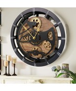 CANADA LINE MANTEL CLOCK ROUND (HYBRID WALL) 16 INCH VINTAGE BROWN - $152.99