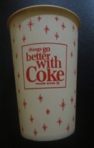 Enjoy Coca-Cola things go better with Coke Paper Cup 7 ounces - £1.98 GBP