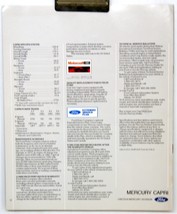 1982	Capri From Lincoln- Mercury Advertising Dealer Sales Brochure	4594 - $7.43