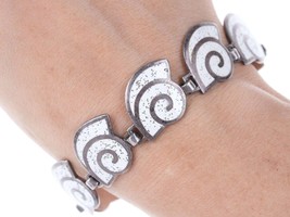 Margot De Taxco Sterling silver enamel bracelet - £367.98 GBP