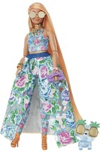 Barbie Extra Fancy Doll Glam Fashion Gown Pet Kitten and Accessories - £34.62 GBP
